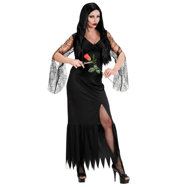 Costume di Halloween Nero Donna Abito lungo
