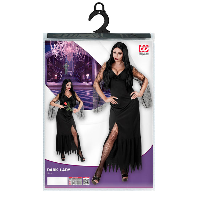 Costume di Halloween Nero Donna Abito lungo
