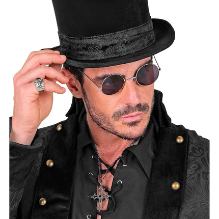 Collana di Halloween con croce e pietre preziose