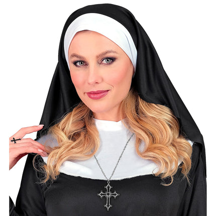 Collana di Halloween con croce e pietre preziose