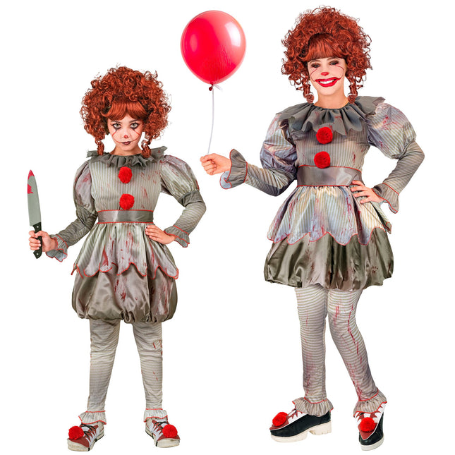 Costume Halloween Ragazza Pop Clown