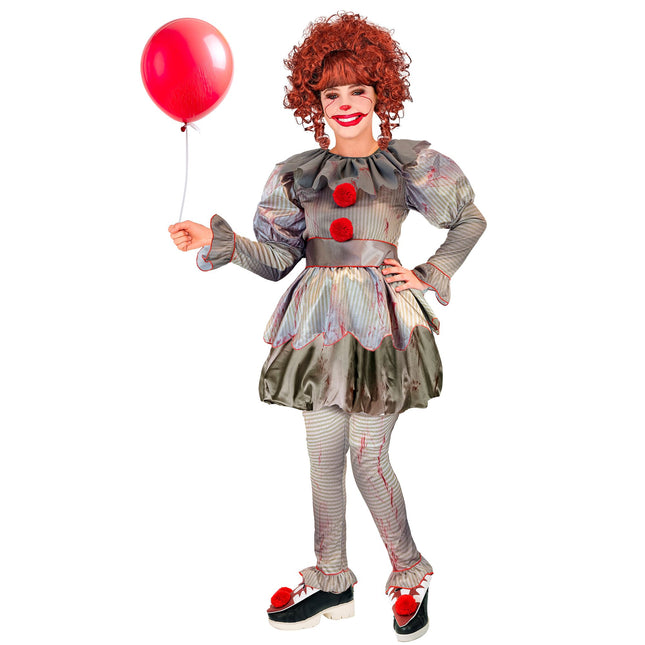 Costume Halloween Ragazza Pop Clown