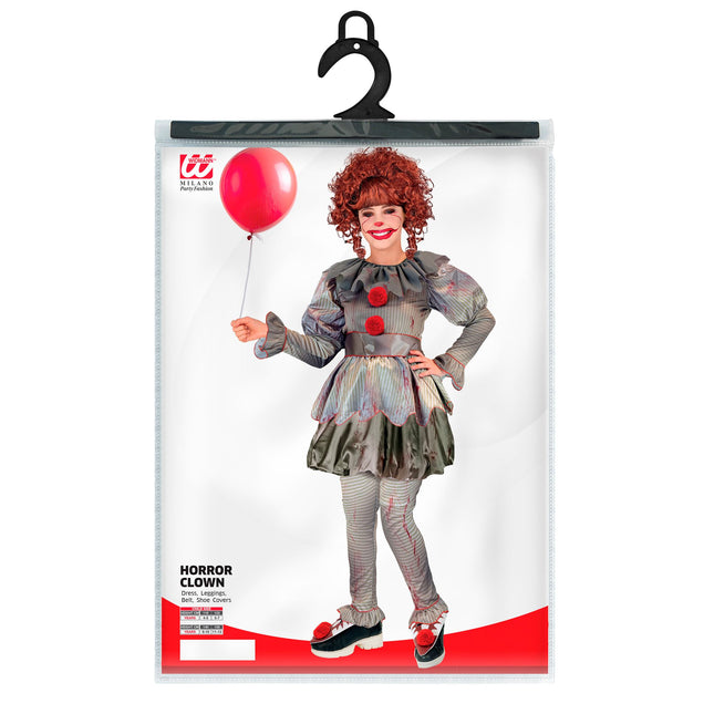 Costume Halloween Ragazza Pop Clown