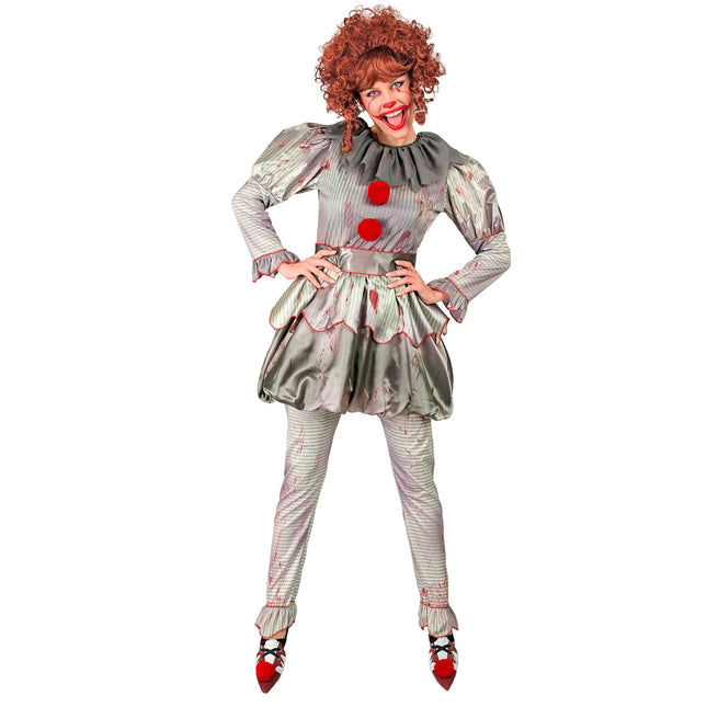 Costume Halloween Donna Bambola Clown
