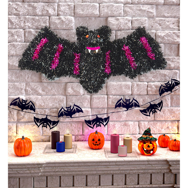 Decorazione da parete Halloween Pipistrello 46cm