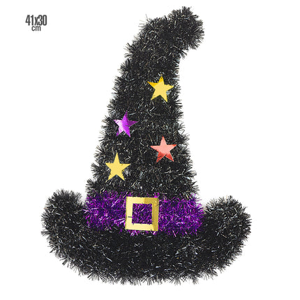 Decorazione da parete Halloween Cappello da strega 41 cm