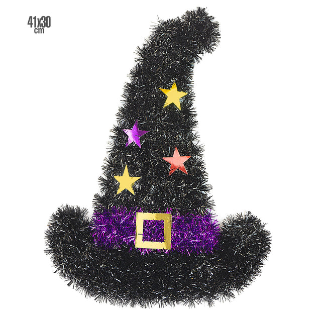 Decorazione da parete Halloween Cappello da strega 41 cm