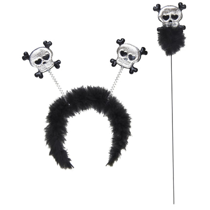 Cerchietto Halloween Teschio