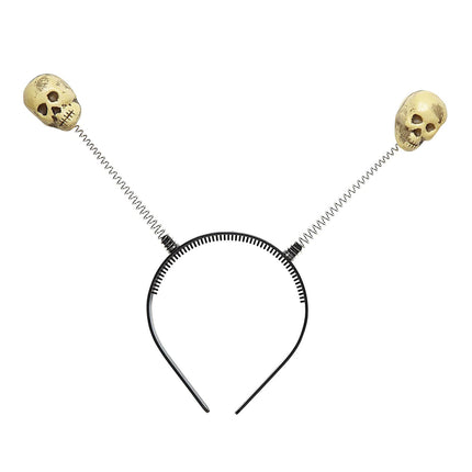 Cerchietto per capelli Halloween Teschi bianchi