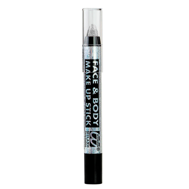 Stick glitter argento per il trucco