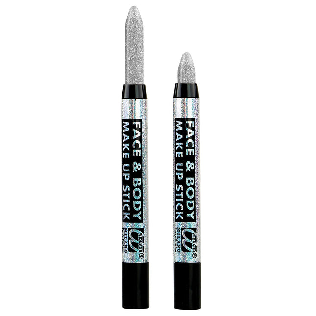 Stick glitter argento per il trucco