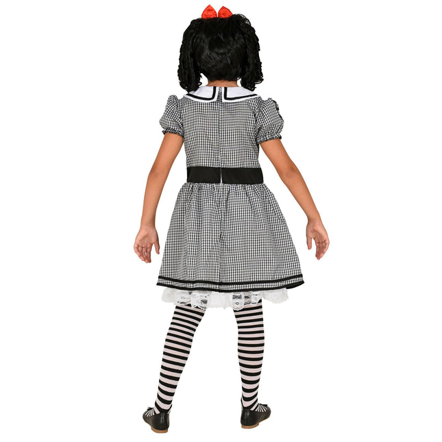 Costume di Halloween Bambola Bianca Nera