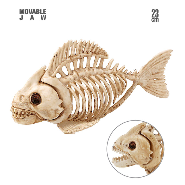 Pesce scheletro di Halloween 23 cm