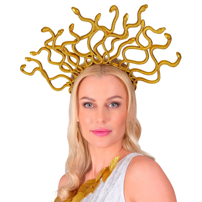 Cerchietto d'oro Medusa