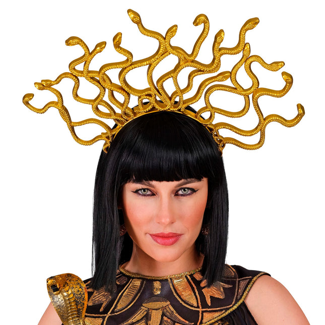 Cerchietto d'oro Medusa