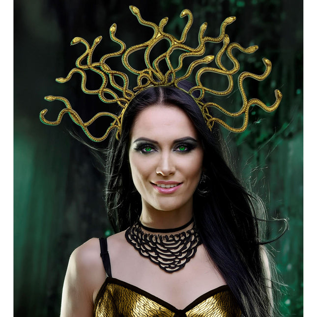 Cerchietto d'oro Medusa
