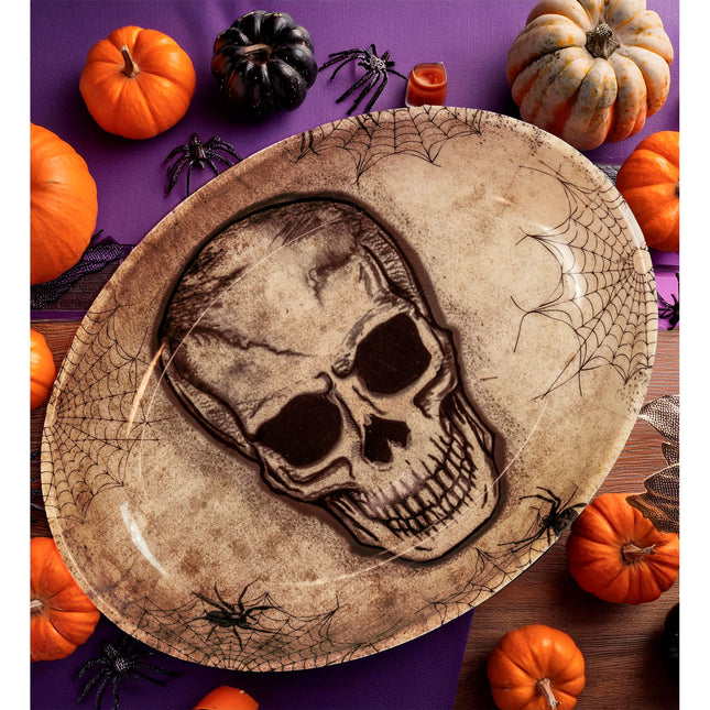 Vassoio Halloween Teschio 32 cm