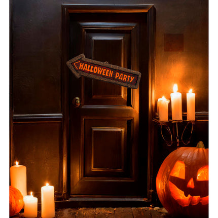 Cartello per porta di Halloween Festa di Halloween 56 cm