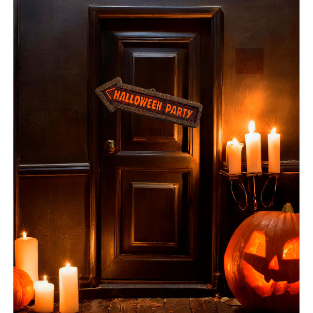 Cartello per porta di Halloween Festa di Halloween 56 cm