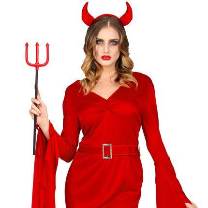 Tridente di Halloween rosso 58 cm