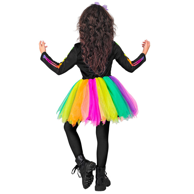 Abito di Halloween Scheletro colorato