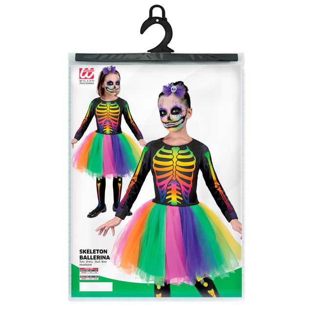 Abito di Halloween Scheletro colorato