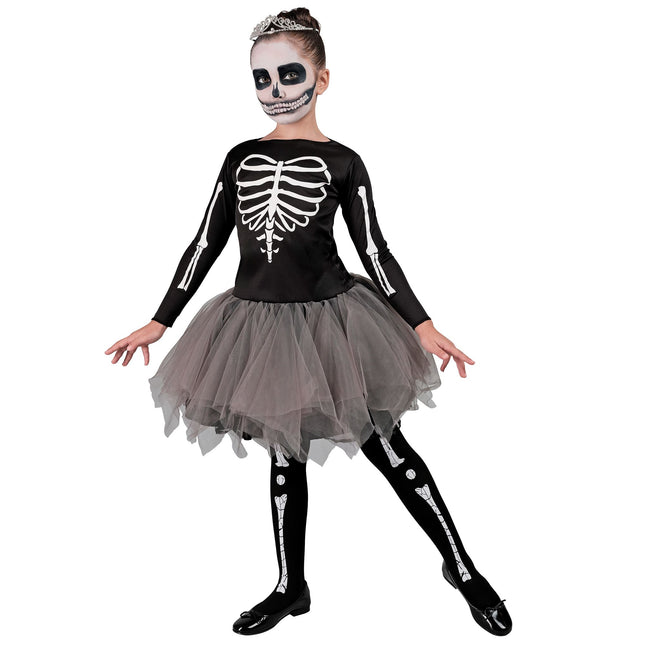 Vestito di Halloween Ballerina Scheletro