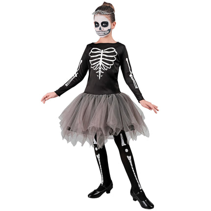Vestito di Halloween Ballerina Scheletro