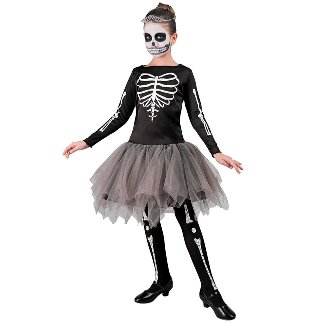 Vestito di Halloween Ballerina Scheletro