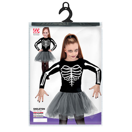 Vestito di Halloween Ballerina Scheletro