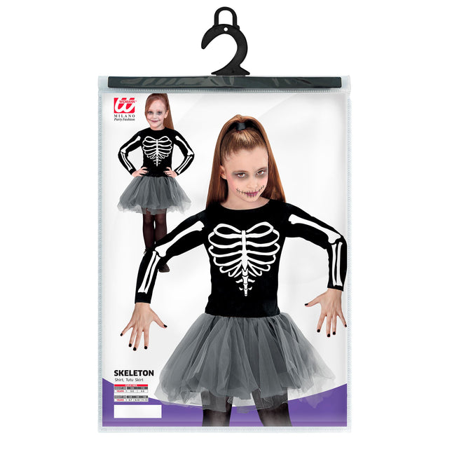 Vestito di Halloween Ballerina Scheletro