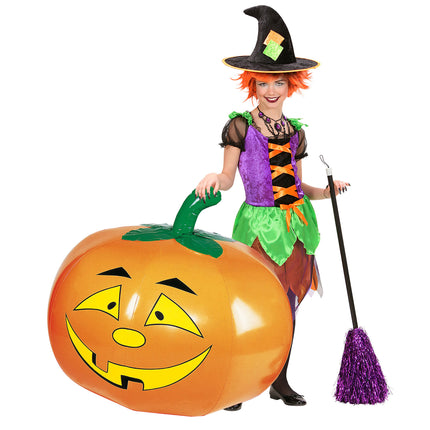 Zucca di Halloween gonfiabile da 1,10 m