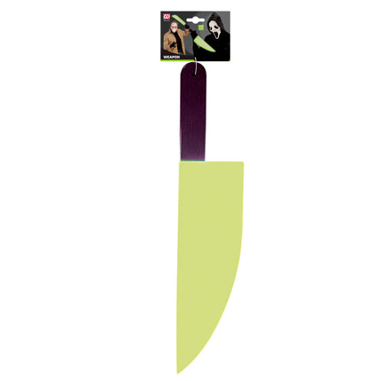 Coltello finto di Halloween che brilla nel buio