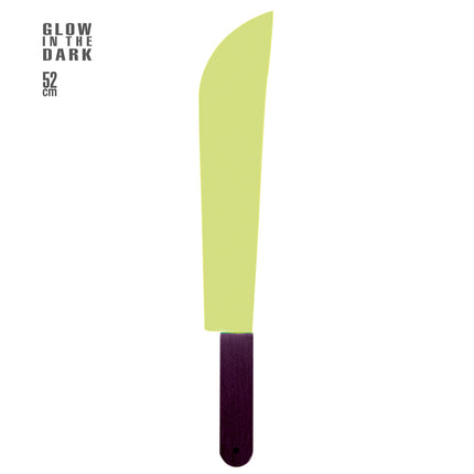 Coltello finto Machete di Halloween che brilla al buio