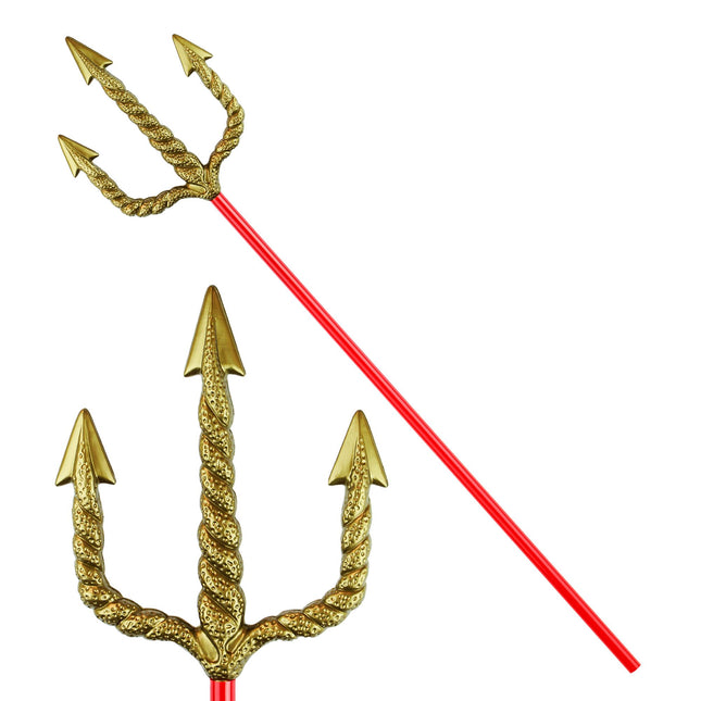 Tridente di Halloween Rosso Oro