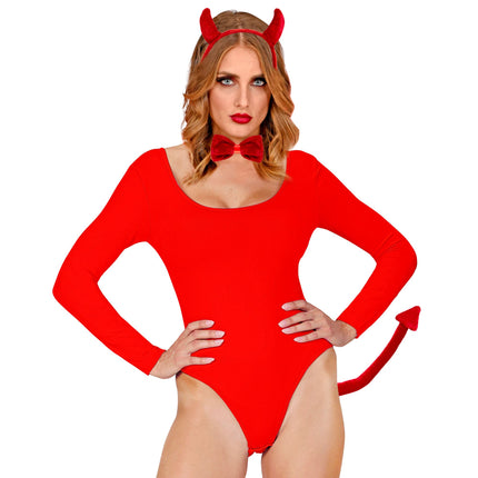 Set di accessori per Halloween Diavolo Rosso