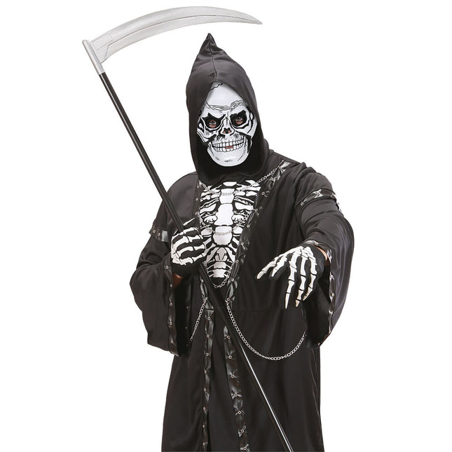 Maschera di Halloween Teschio Bianco Nero