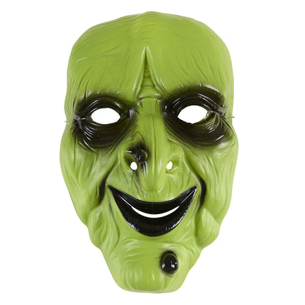 Maschera di Halloween Strega Verde Neon