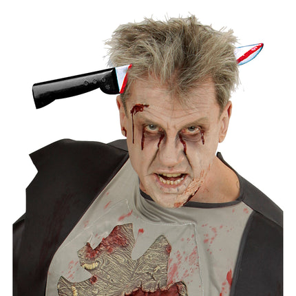 Cerchietto per capelli Halloween Coltello d'argento