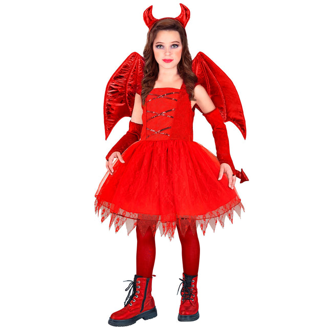 Costume Halloween Ragazza Rossa Duicel 6 pezzi
