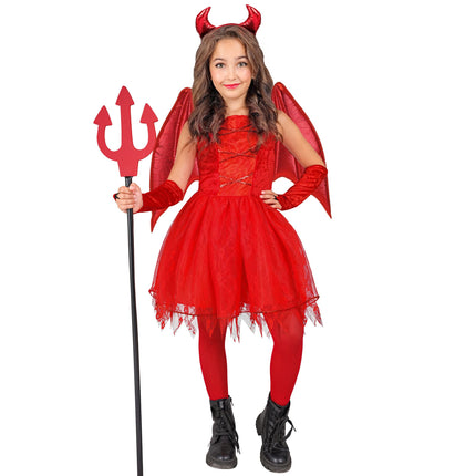 Costume Halloween Ragazza Rossa Duicel 6 pezzi