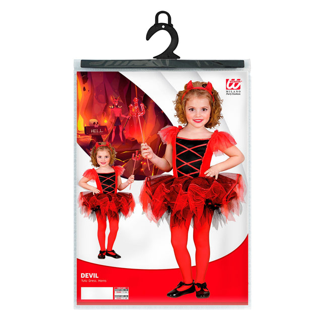Vestito Halloween Baby Devil Ballerina