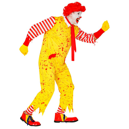Costume di Halloween da clown giallo per uomo