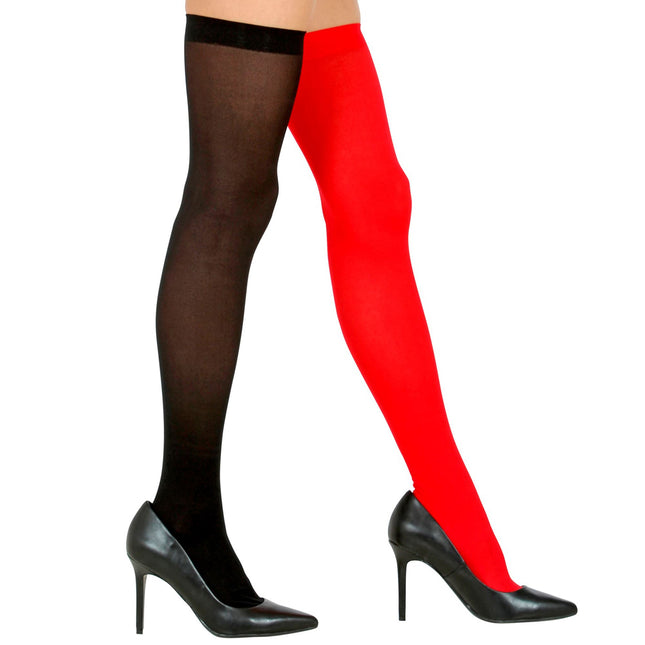 Calze di Halloween rosse e nere