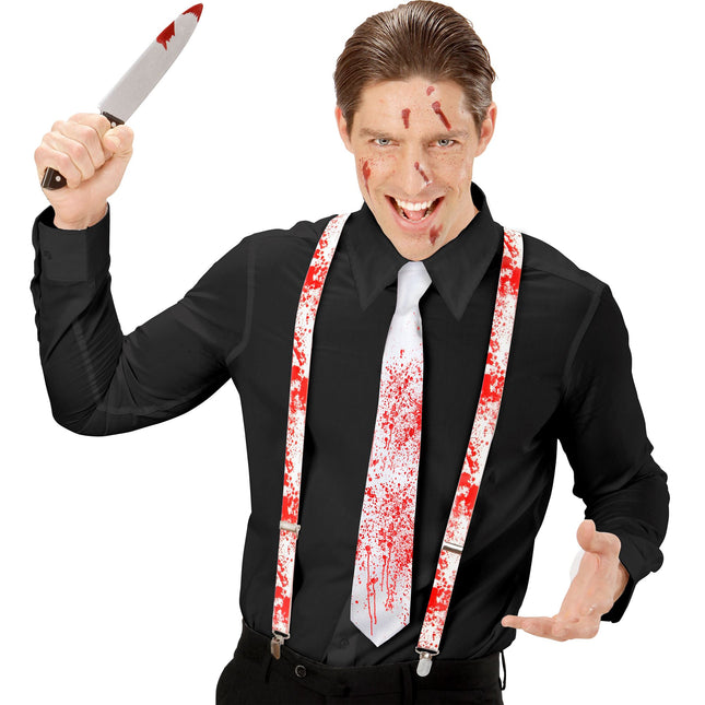 Cravatta di Halloween insanguinata