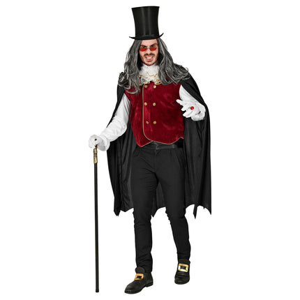 Costume di Halloween da Vampiro da uomo 3 pezzi