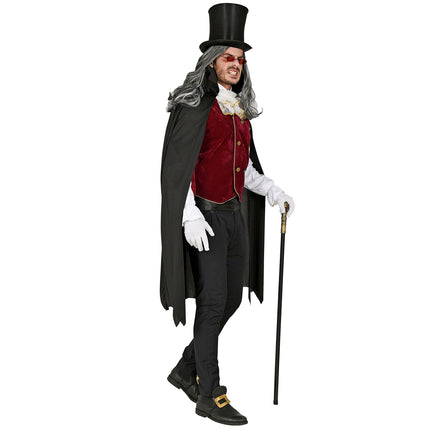 Costume di Halloween da Vampiro da uomo 3 pezzi