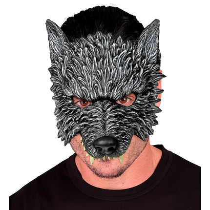 Maschera di Halloween Lupo Grigio