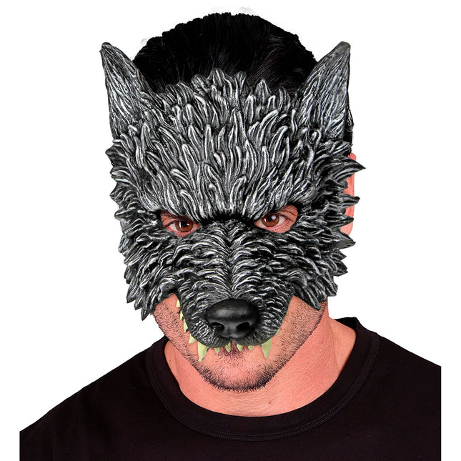 Maschera di Halloween Lupo Grigio