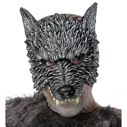 Maschera di Halloween Lupo Grigio